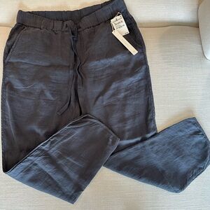 NWT Nordstrom Caslon Linen Cropped Pants